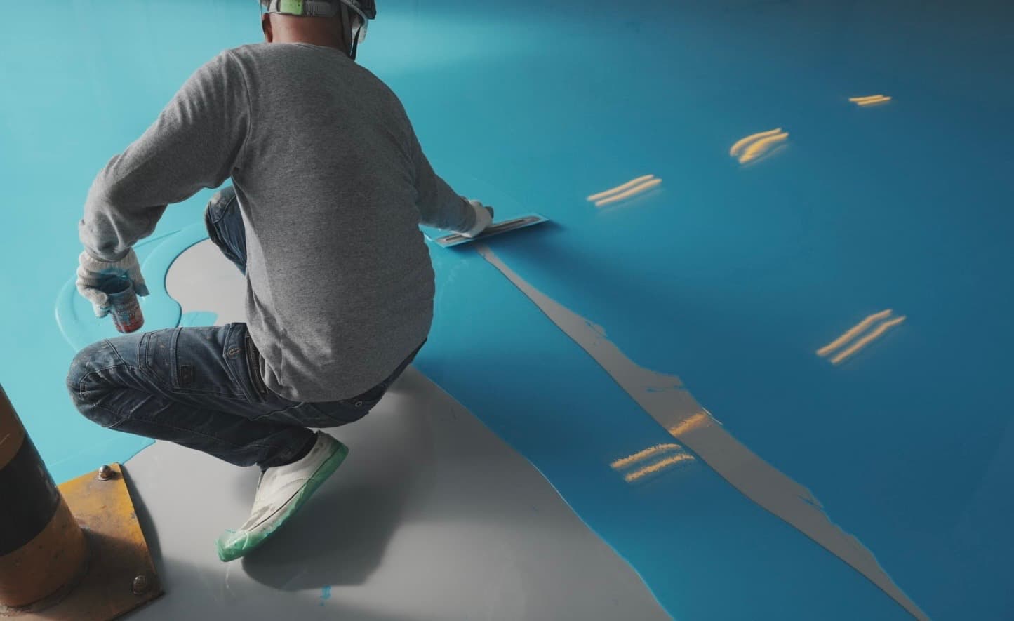 高品質な塗り床の仕上がりテクスチャ